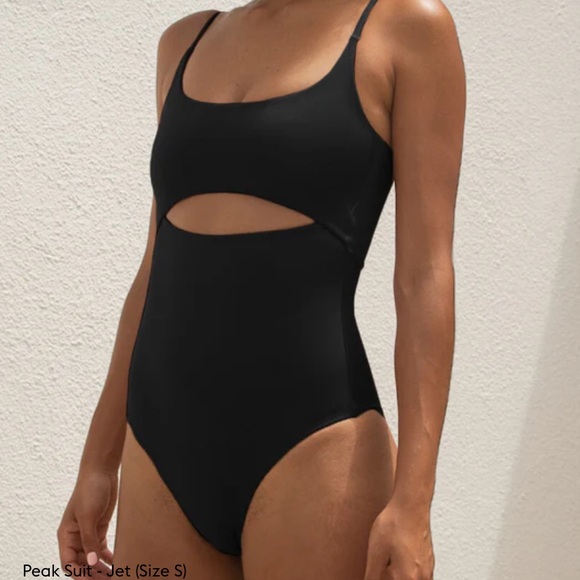 Lightning Bolt Black One-Piece Swimsuit - Picture 4 of 4